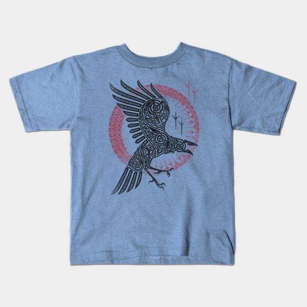 RAGNAR'S RAVEN Kids T-Shirt by RAIDHO